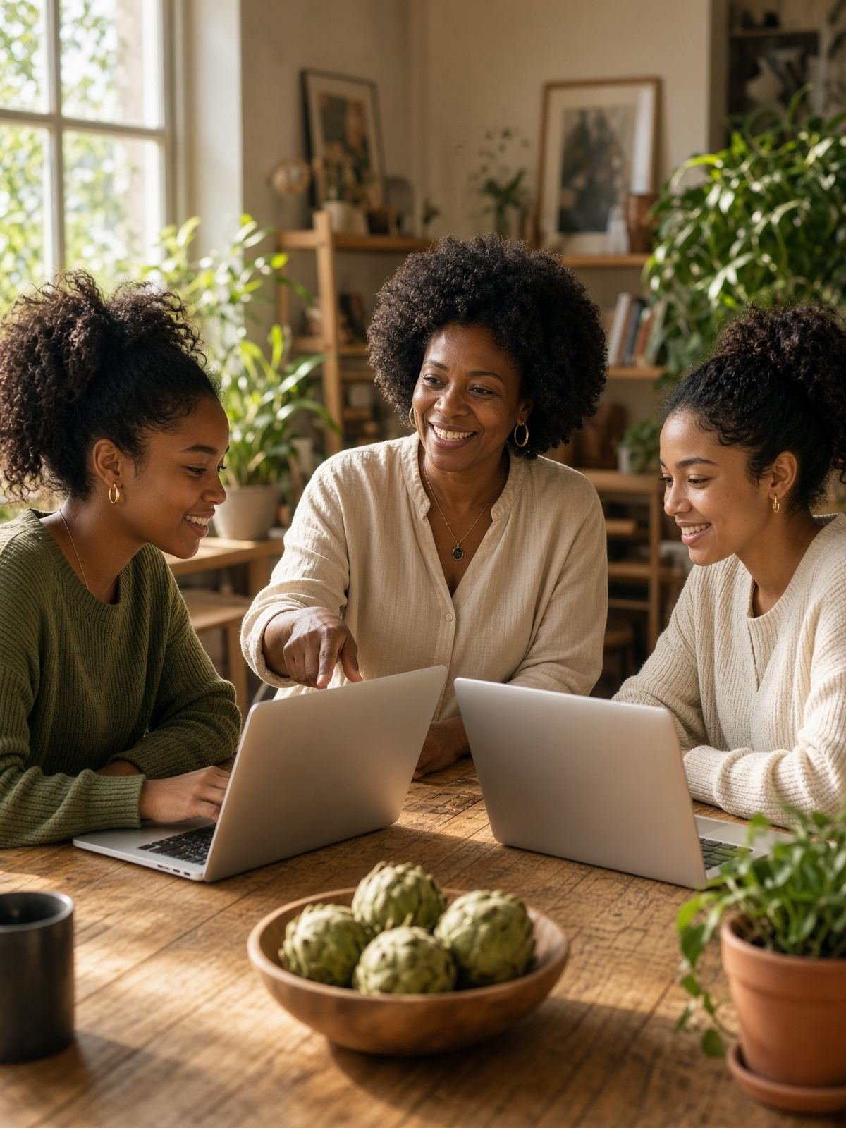 Person plant eine Kursplattform mit Lektionen am Laptop
